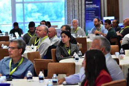 Attendees listening to session at Tech Valley Cybersecurity Symposium
